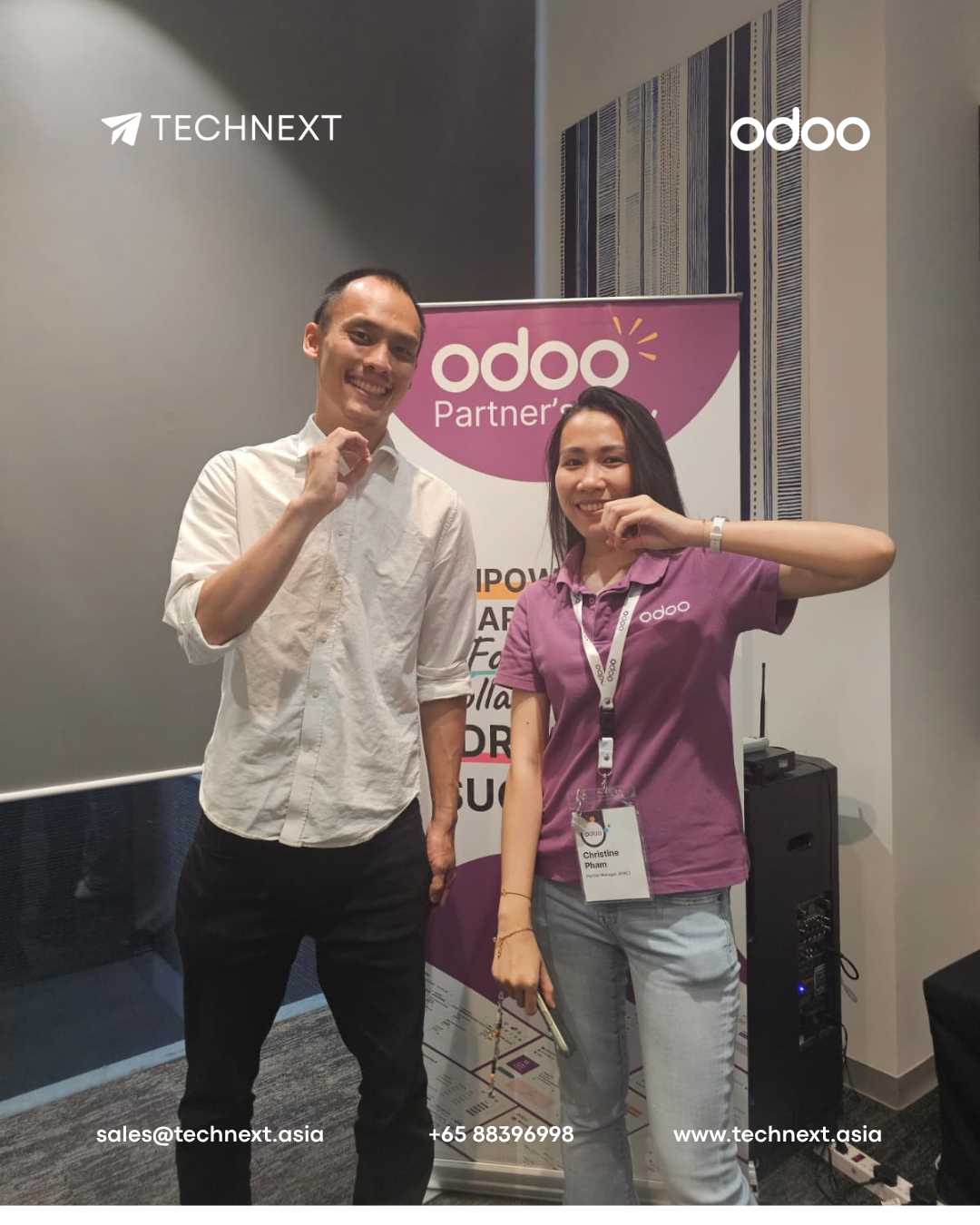 TechNext × Odoo Partner's Day — event setup